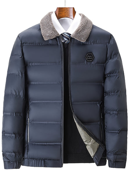 Men'S Jacket Autumn And Winter New Jacket Middle-Aged Thickened Warm Top Men'S Clothing