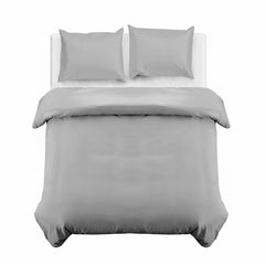 Divine Textiles-Plain Duvet Cover Bedding Set with Pillowcases – Soft & Smooth Everyday Bed Linen – Easy Care Comfortable Quilt Cover – Single Double King Super King Sizes Bedroom Set
