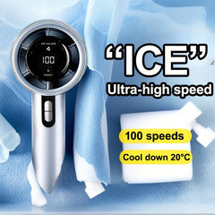 1 Rechargeable Handheld Fan - Portable Handheld Fan - High-Speed Adjustable USB Charging Fan, 100 Speed Regulation, Compact Face Cooling Fan for Indoor/Outdoor Use, Comes with a Hanging Rope, Handheld Cooling Fan | Stylish Handheld Fan