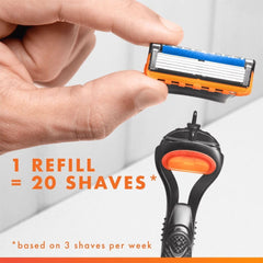 Gillette Fusion5 Razor for Men, 1 Gillette Razor, 10 Blade Refills