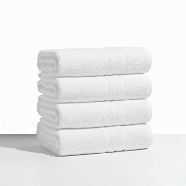 Pack of 4 Large Bath Towels 80×160cm – 100% Cotton, 500GSM Thick, Super Soft & Highly Absorbent, Quick Dry Luxury Bathroom Towels for Home & Everyday Use