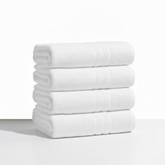 Pack of 4 Large Bath Towels 80×160cm – 100% Cotton, 500GSM Thick, Super Soft & Highly Absorbent, Quick Dry Luxury Bathroom Towels for Home & Everyday Use