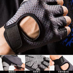 Breathable Fitness Gloves for Men and Women, Non-Slip Half-Finger Yoga Pull-Up Gloves, Anti-Callus