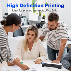D810B Portable Inkless Thermal Printer - A4 Size, Prints Documents And Labels, Wireless Connection, USB Charging, Perfect For Travel And Office Use, Compatible With IOS And Android, Ideal Gift For Tattoo Artists And Business Professionals
