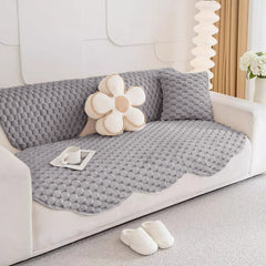 1pc Plush Sofa Cushion 1 2 3 4 Seater, Pet Friendly Sofa Cover, Breathable Sofa Slipcover Couch Cover Seat Cushion, Machine Washable, Warm Thickened Soft and Cozy Non-Slip Furniture Protector Sofa for All-Seasons, Living Room, Bedroom, Office, Home Decor