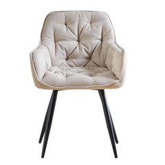 Dining Chairs with Velvet Thick Padded Upholstered Kitchen Tub Chair Armchair with Backrest Metal Legs Living Room Reception Leisure Chairs for Bedroom Lounge Office