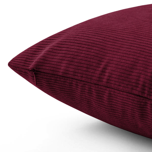 1pc Stripe Velvet Cushion Cover – Soft Luxury Cushion Case, Modern Textured Design, Machine Washable for Sofa & Bedroom Decor, Ideal Gift