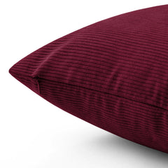1pc Stripe Velvet Cushion Cover – Soft Luxury Cushion Case, Modern Textured Design, Machine Washable for Sofa & Bedroom Decor, Ideal Gift