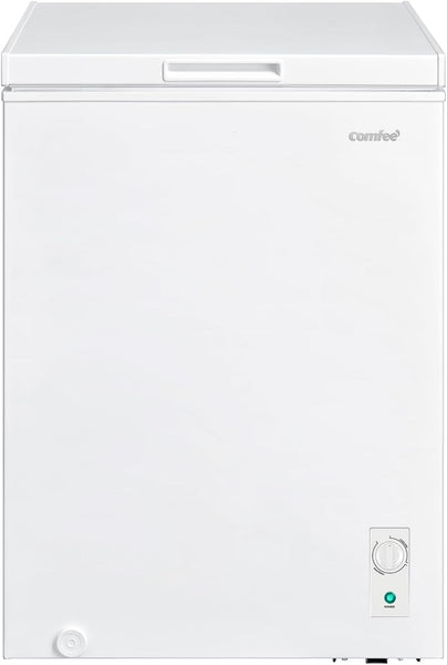 Comfee RCC102BL2UK(E) 99L Freestanding Chest Freezer, with Freezer and Refrigeration Conversion, Inverter Compressor, 4 Star Freezer Rating, Suitable for Outbuildings, Garages and Sheds - Black