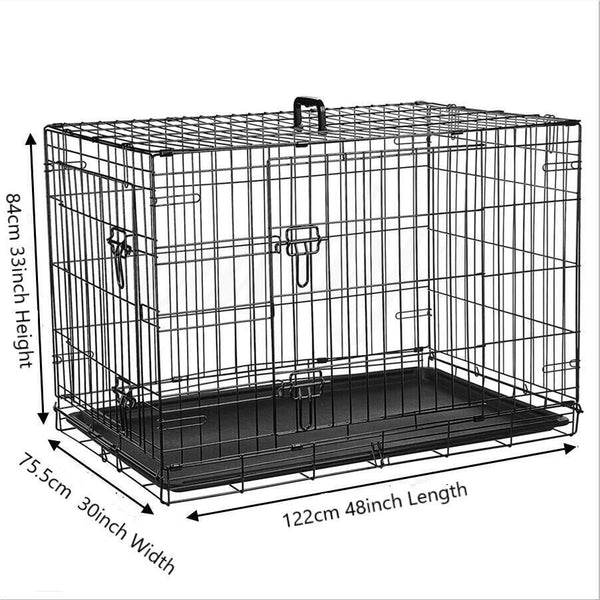 Dog Cage Puppy Training Crate Small Medium Large XL XXL Metal Cages Pet Carrier 20inch 24 inch 30 inch 36 inch 42 inch 48 inch