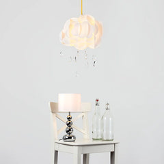 47Cm H Plastic Novelty Pendant Shade ( Screw on ) in White