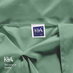 K&A® Pintuck Pinch Pleat Duvet Cover Set with Zipper Closure including Pillowcase – Ultrasoft Brushed Microfiber – Easy Care & Machine Washable