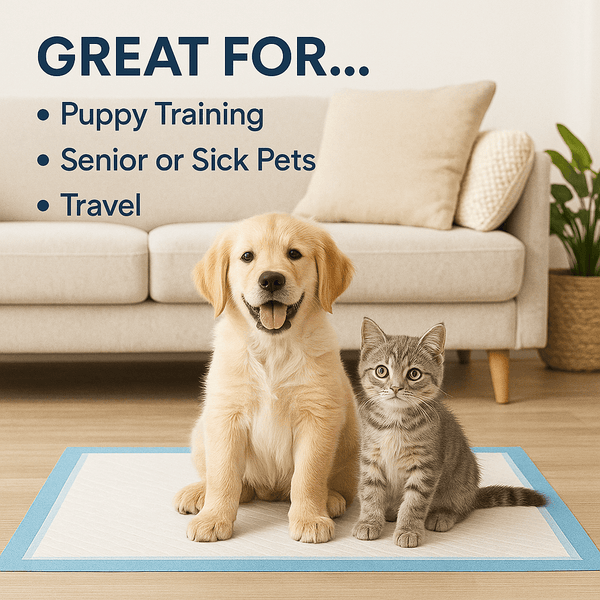 50 x ALIA Pet Training Pads | Dog Training Pads | Super Absorbent Puppy Pee Pads, Leak-Proof, Quick-Dry, Odor Control | Disposable Potty Pads for Dogs & Puppies 56 x 56 cms | 1 Pack of 50