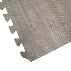 Samuel Alexander 12 Piece Grey Wood Effect EVA Foam Floor Protective Tiles Mats 60x60cm Each Set For Gyms, Kitchens, Garages, Camping, Kids Play Matting, Flooring Mats Set Covers 4.32 sqm (46.5 sq ft)
