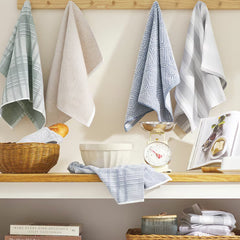 Town & Country Organic Kitchen Towels 8 Pack, in 4 Designs