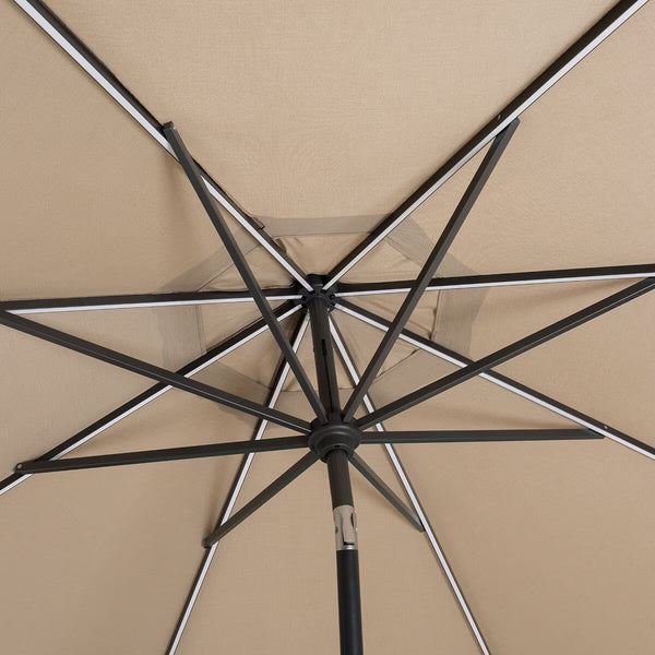 Sunvilla 10Ft (3M) Solar LED round Market Umbrella in Beige