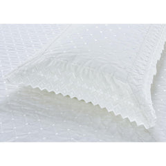 Serenity Stitch Broderie Anglaise Lace Trim | 2 Options Available: 50 X 30Cm Boudoir Cushion & Pair of Pillowcases | Available in 2 Colours | UK Based Brand | Fast Dispatch from UK Fulfillment Centre