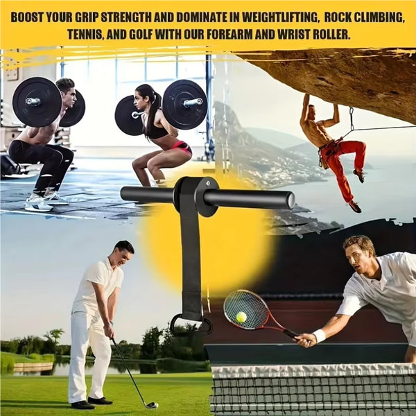 Iron Wrist Forearm Strengthener Muscle Training Stick Strength Equipment Black Universal Size Power Fitness Outdoor Sports Gear