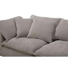 Aiden & Ivy Sereen Beige Fabric 6 Piece Modular Sofa