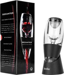 Hotder Wine Aerator, Acrylic Red Wine Decanter Pourer with Base Gift Set for Christmas New Year Party Wine Lover