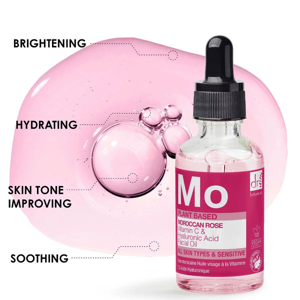 Dr Botanicals Moroccan Rose Superfood Facial Oil, 2 X 30Ml