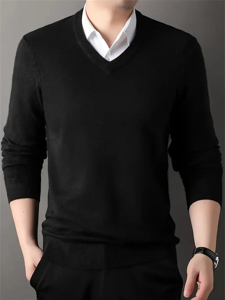 100% Cashmere Men'S Sweater Perfect for Casual Comfort Business Layering The Fabric Is Soft Exceptionally Warm