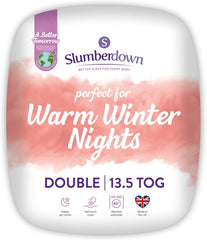 Slumberdown Warm Winter Nights Double Duvet 13.5 Tog - Thick & Cosy Quilt for Cold Weather | Soft Touch Cover, Non-Allergenic, Machine Washable, Uk-Made Bedding (200 X 200Cm)