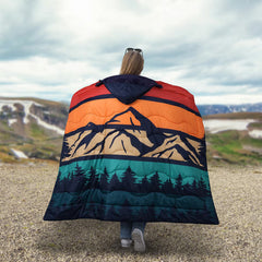 Below Zero Outdoor Wearable Blanket, Blue
