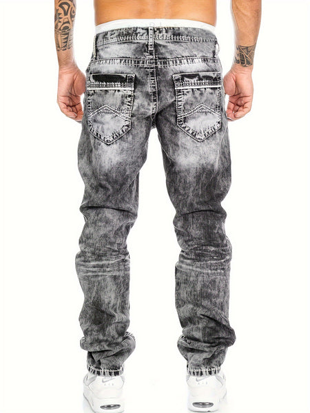 American Snowflake Jeans, Fashionable and Versatile Straight-Leg Pants