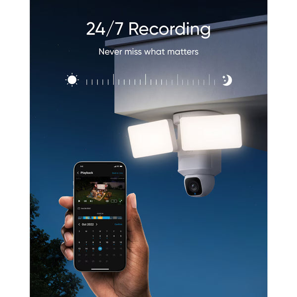 Eufy Floodlight Cam E30 Outdoor Security Camera with Built-In Lights - No Monthly Fees