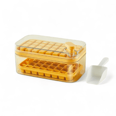 Ice Cube Tray with Lid and Bin, 56pcs Ice Cube Mold, 2 Trays & Ice Scoop, BPA