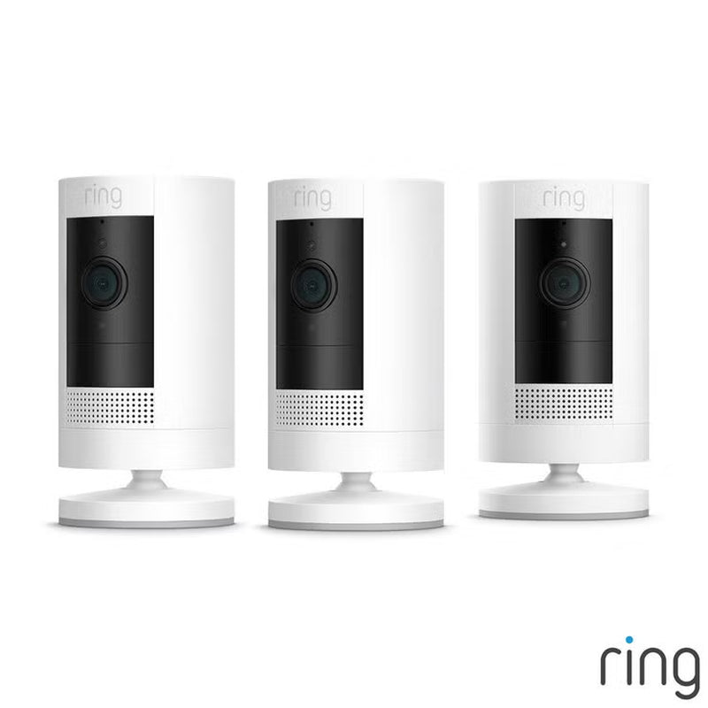 Ring Battery Stick up Cam 3 Pack in White