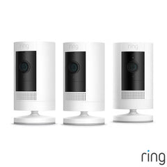 Ring Battery Stick up Cam 3 Pack in White