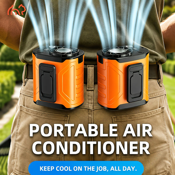 Portable Multi-functional Fan, Rapid Cooling 181.44g Ultra-lightweight Design, 18000 RPM High-speed Motor, 5000mAh Long-lasting Battery, Fast Charge Shock Dust Resistant, Flashlight, for Travel, Gym, Party, Working In High-temperature Environments