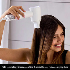 Aircraft Airmotion AIRHD1-W High Speed Ionic Hair Dryer with Heat Control in Snow White