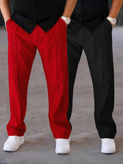 Men's Two-pc Pants, Fashionable Casual Trousers for Outdoor Wear