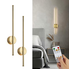 2pcs 50cm Rechargeable Wall Sconce Lights, Battery Operated Wall Lights 3 Color Temperature, Wall Lamp Dimmable Wireless with Remote Control Black for Living Room Bedroom