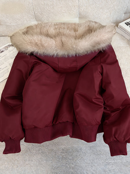 Autumn and Winter Women's Furry Jacket Coat