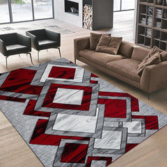 1pc Area Rug – Dazzling Abstract High-Weight Thick Design – Super Soft, Durable, Comfort-Feel Texture – Ideal for Living Room, Dining Room, Bedroom & Office Flooring