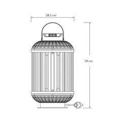 Firesense 360 Electric Lantern Patio Heater