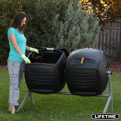 Lifetime 2 X 189 Litre (50 Gallon) Dual Composter - Model 60072