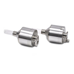 Metal Powder Hand Spice Mill Funnel Food Container Kitchen Tools Herb Grinder Hand Crusher with Glass Snuff Bottle