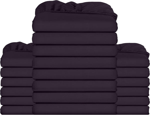 Utopia Bedding Fitted Sheet Double, Grey - Deep Pocket 14 Inch (35 Cm) - Easy Care - OEKO-TEX Certified - Soft Brushed Microfibre Fabric - Shrinkage and Fade Resistant - Bottom Sheet
