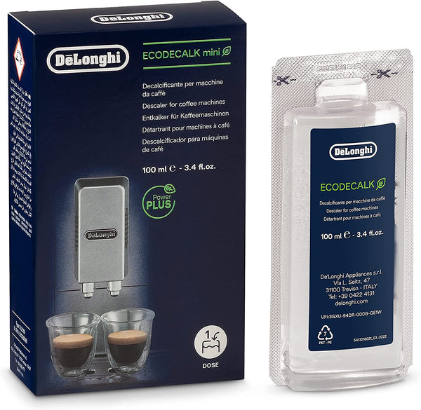 De'Longhi Ecodecalk Descaler DLSC500, 5 Decalcification Doses, Coffee Machine Descaler, Coffee Machine Maintenance Accessory, Plant-Based Ingredients, Bottle with 5 Doses, 500Ml