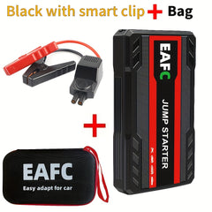 Portable Car Jump Starter Battery Power Bank Emergency Booster with LED Light 12V Auto Starting Device Support Starting 12V Gasoline Cars Up to 3.0L
