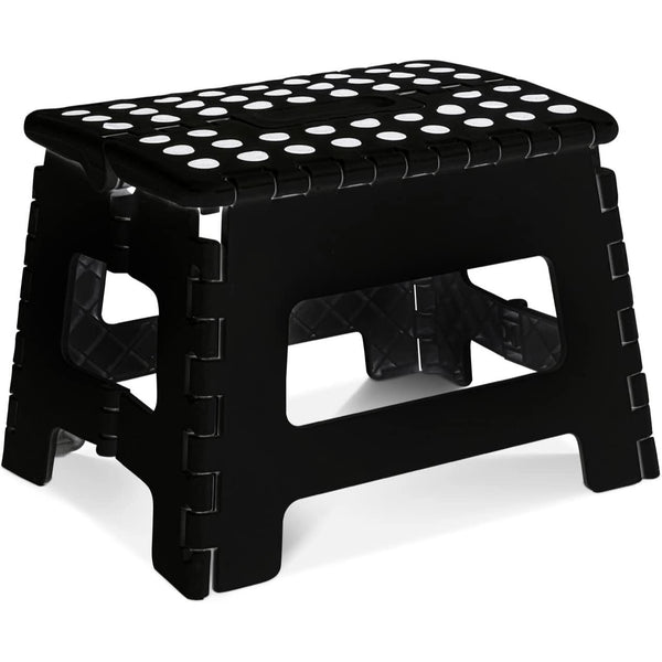 9 Inch Folding Step Stool With Carry Handle & Anti Skid Footpad | Foldable & Collapsible Step Stool