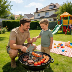Stainless Steel Hot Dog Grill, Funky Muscle Man Hot Dog Grill, Portable Hot Dog Grill-Camping And Party BBQ Additions