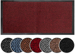 BLADO Washable Door Mats Indoor & Outdoor - Non-Slippery Heavy Duty - Stylish & Large Rubber - Perfect Dust Grabbing Doormats (Anthracite, 40Cm X 60Cm)