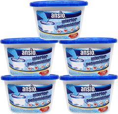 ANSIO Dehumidifier 500Ml Pack of 10 Condensation Remover Moisture Absorber Dehumidifiers for Damp, Mould, Moisture in Home, Kitchen, Wardrobe, Bedroom