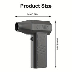 High Speed Violent Turbo Fan High Power Car Dust Blower Multifunctional Portable Violent Camping Fan Handheld Outdoor Camping Hair Dryer, Brushless Motor Turbofan Violent Fan High Speed Turbo Fan, Dust Buster, Air Buster